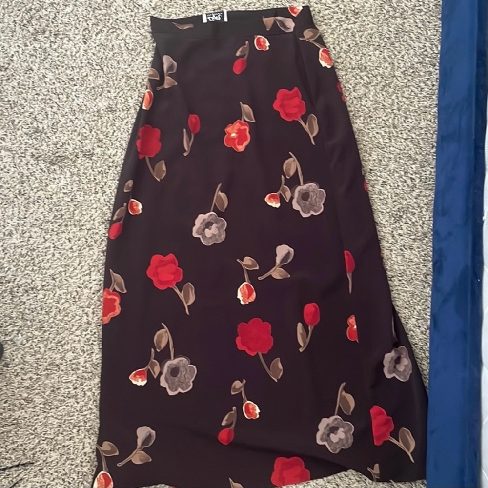 Vintage Floral Skirt 90s Byer Xs